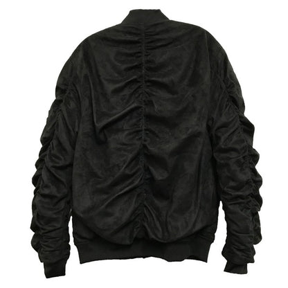 Weiv Mirosuede Scrunched Bomber Jacket