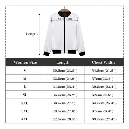 Womens Zip Up Bomber Jacket