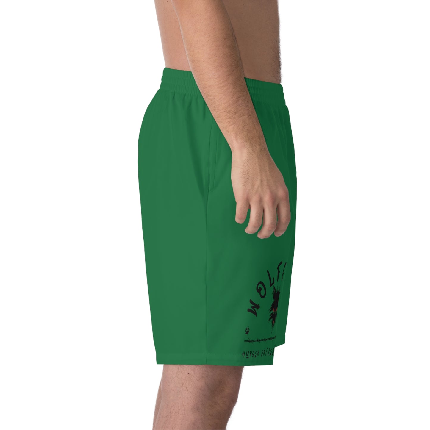 WOLFGANG Men's Elastic Beach Shorts (AOP)