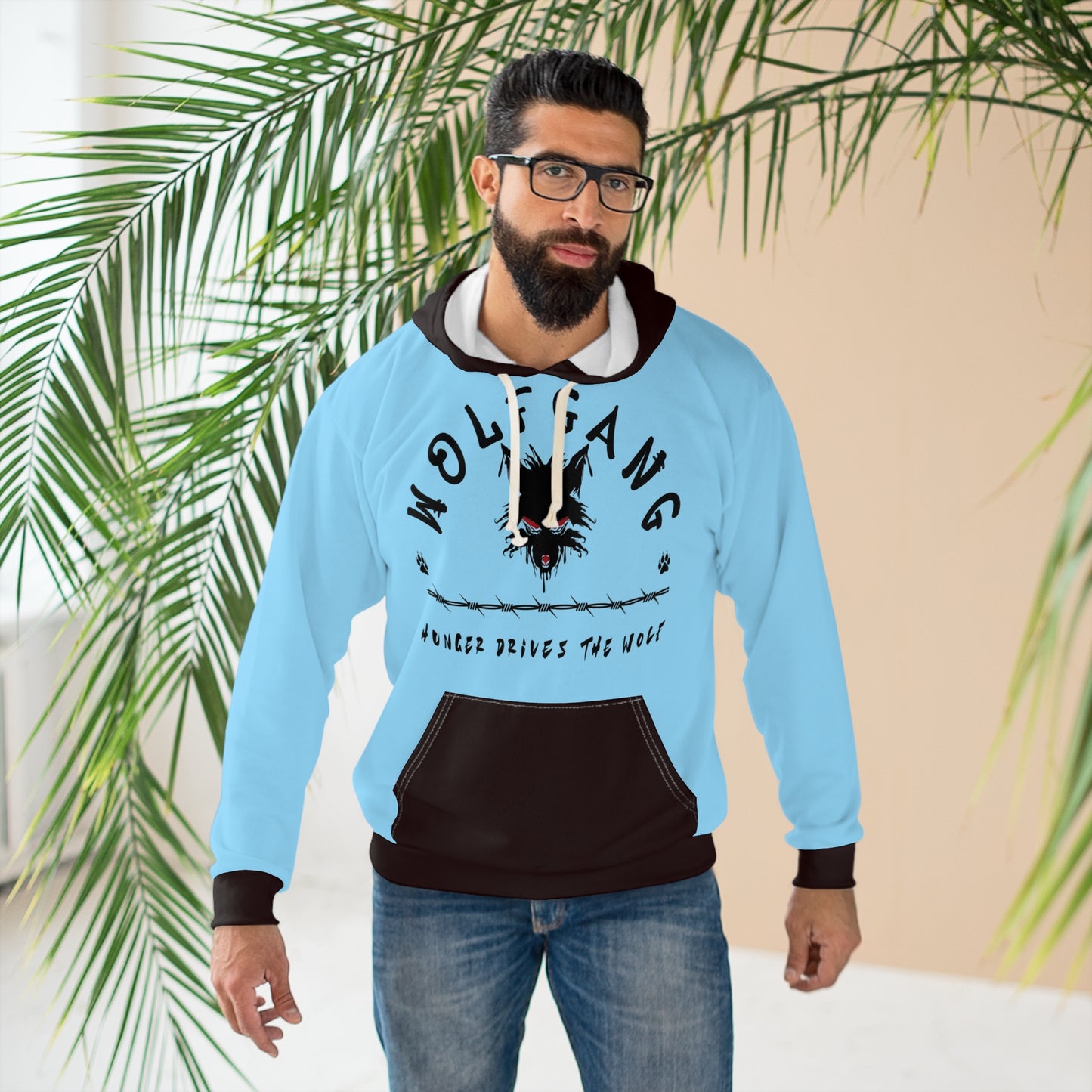 WOLFGANG Unisex Pullover Hoodie (AOP)