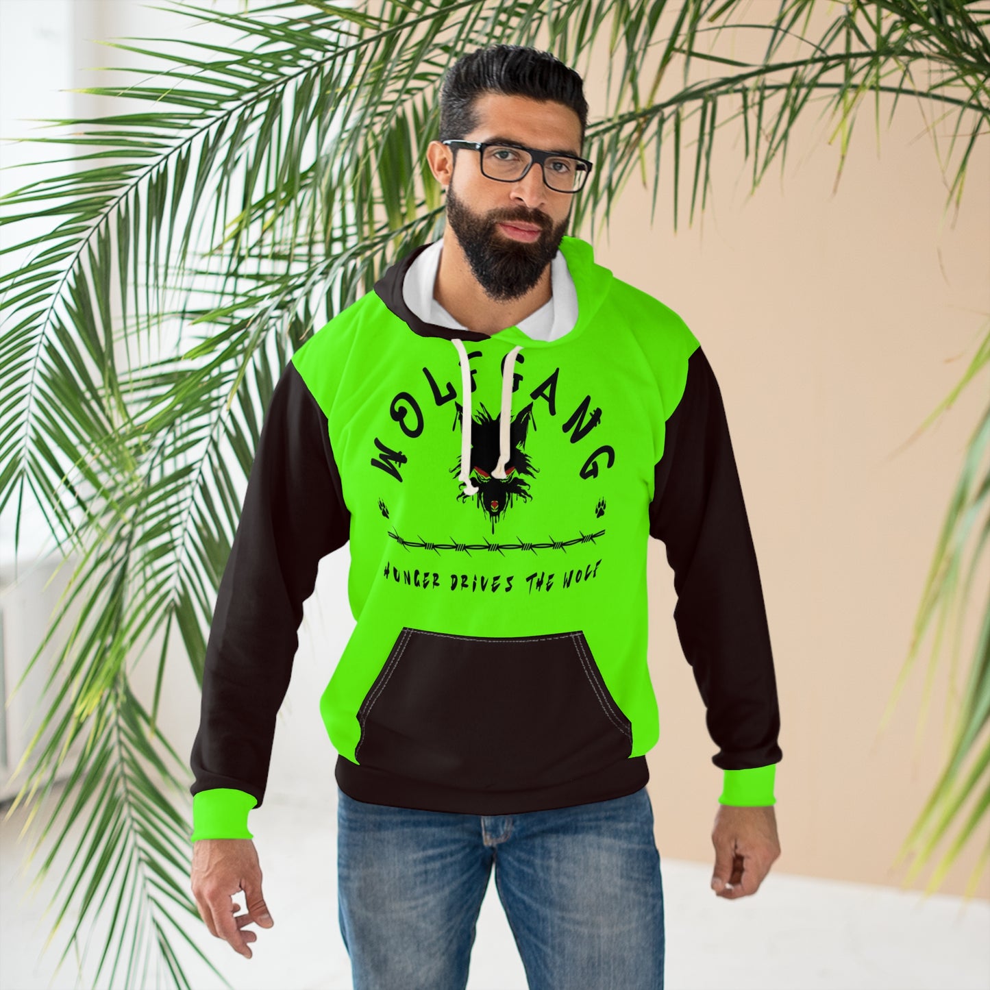 WOLFGANG Unisex Pullover Hoodie (AOP)