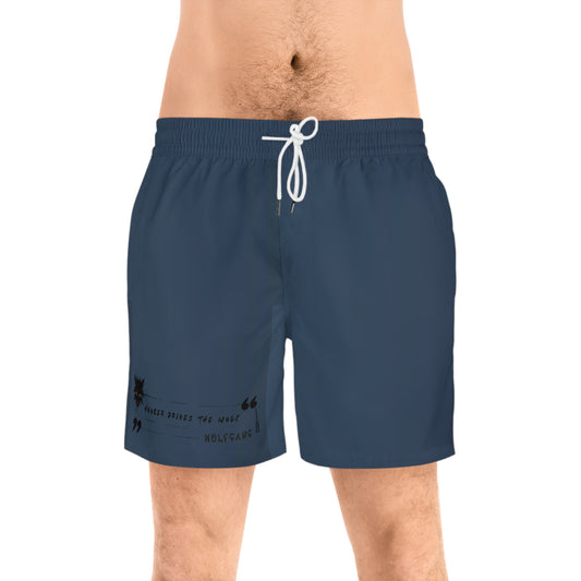 WOLFGANG Men's Mid-Length Swim Shorts (AOP)