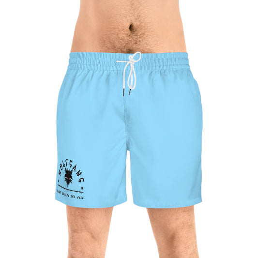 WOLFGANG Men's Mid-Length Swim Shorts (AOP)