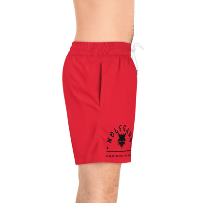 WOLFGANG Men's Mid-Length Swim Shorts (AOP)