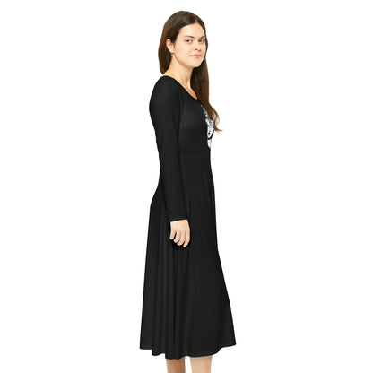 WOLFGANG Women's Long Sleeve Dance Dress (AOP)