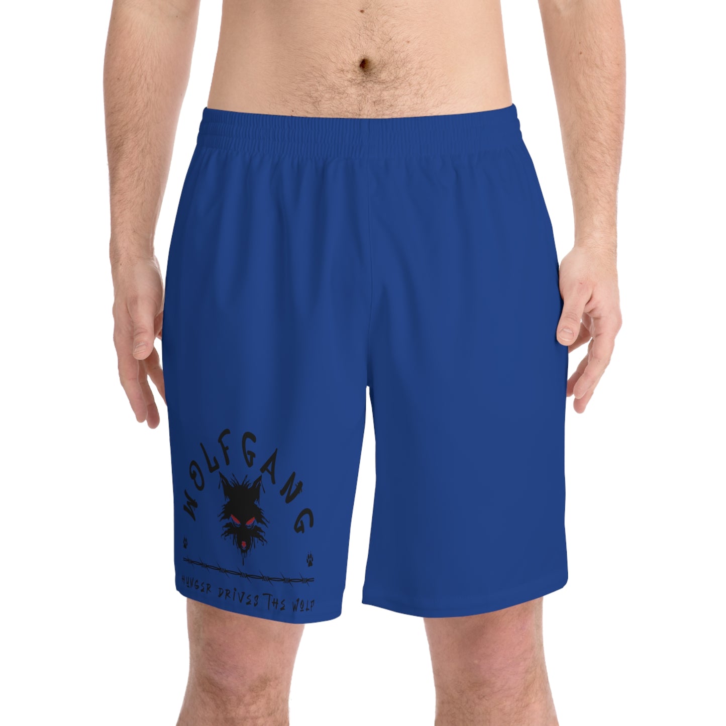 WOLFGANG Men's Elastic Beach Shorts (AOP)