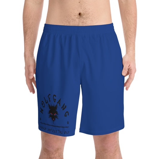 WOLFGANG Men's Elastic Beach Shorts (AOP)