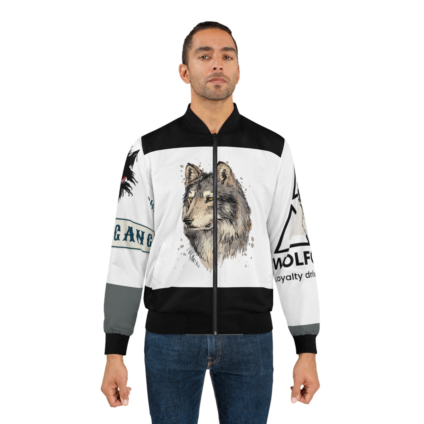 WOLFGANG Men's Bomber Jacket (AOP)