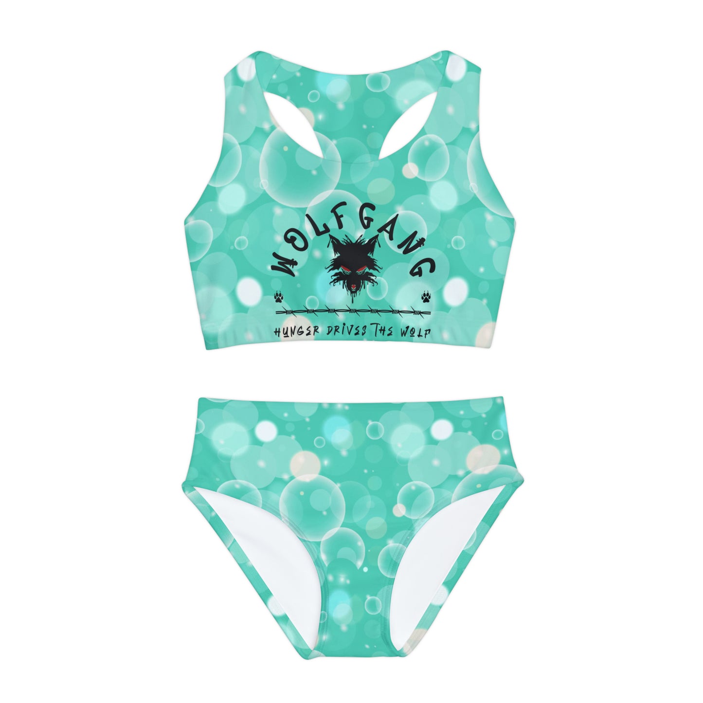 WOLFGANG Girls Two Piece Swimsuit (AOP)