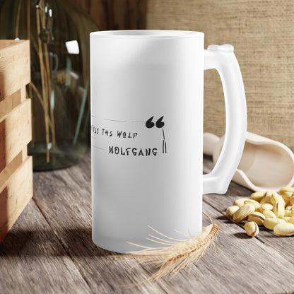 WOLFGANG Frosted Glass Beer Mug