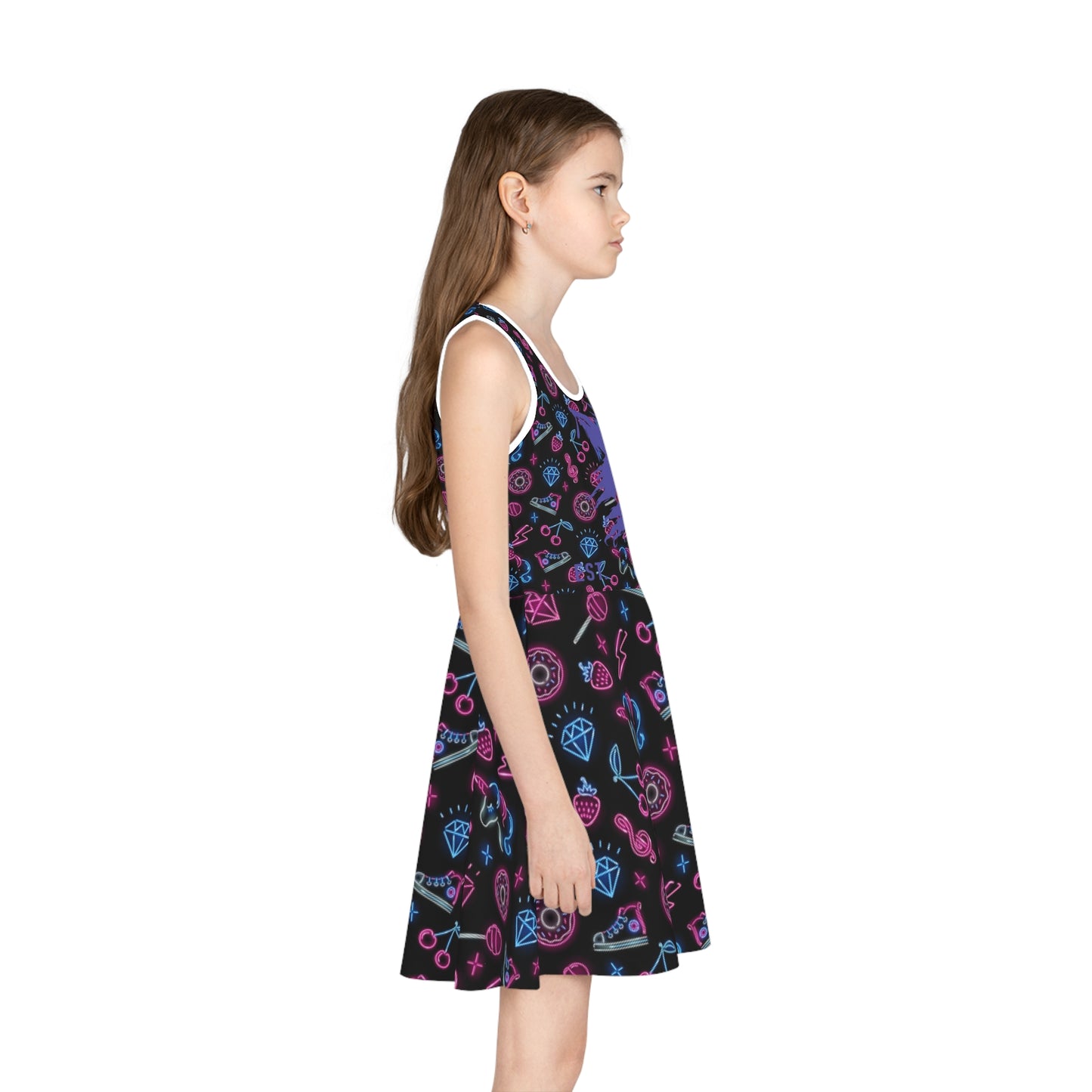 WOLFGANG Girls' Sleeveless  (AOP) kids youth