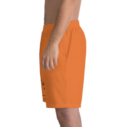 WOLFGANG Men's Elastic Beach Shorts (AOP)