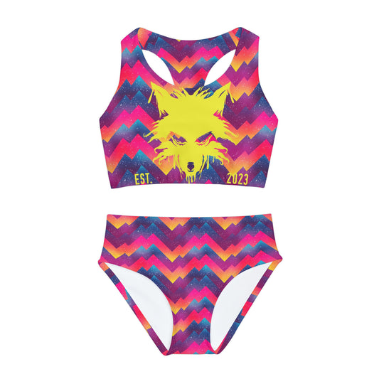 WOLFGANG Girls Two Piece Swimsuit (AOP)