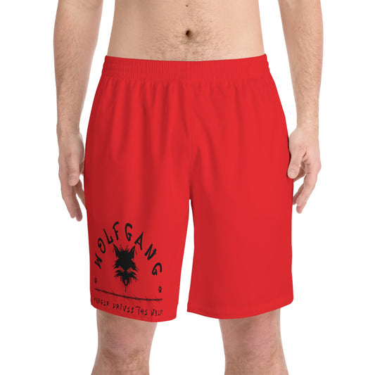 WOLFGANG Men's Elastic Beach Shorts (AOP)