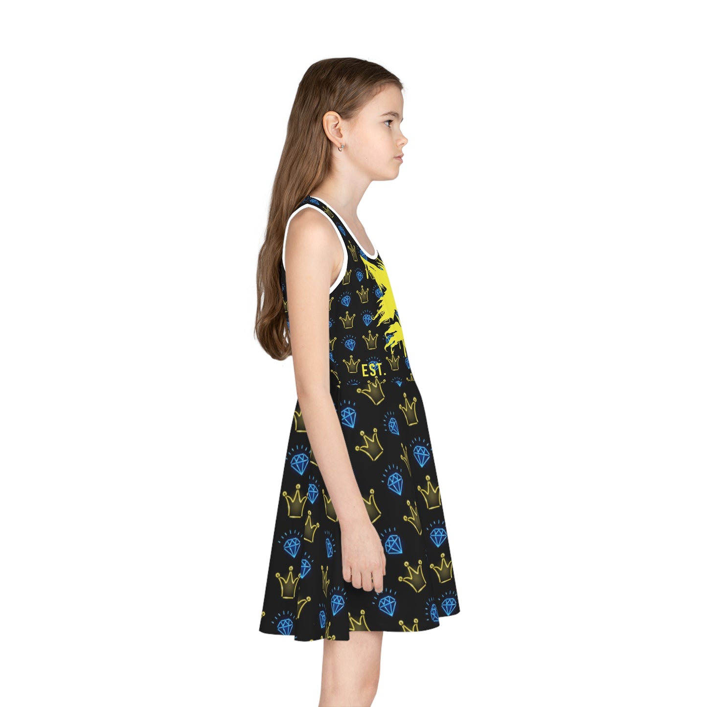 WOLFGANG Girls' Sleeveless (AOP) kids youth