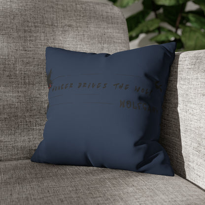 WOLFGANG Faux Suede Square Pillow Case