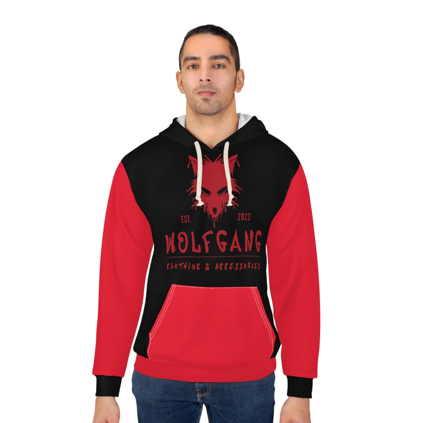 WOLFGANG Unisex Pullover Hoodie (AOP)