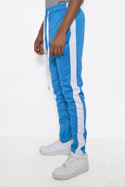 SLIM FIT SINGLE STRIPE TRACK PANT