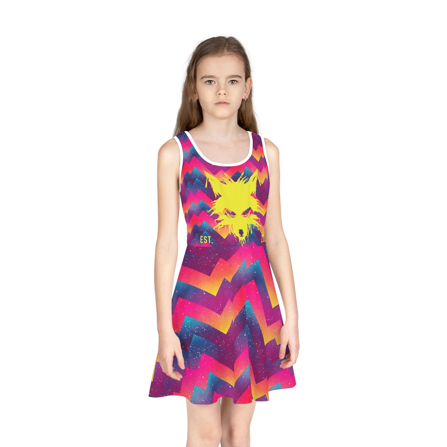 WOLFGANG Girls' Sleeveless (AOP) kids youth