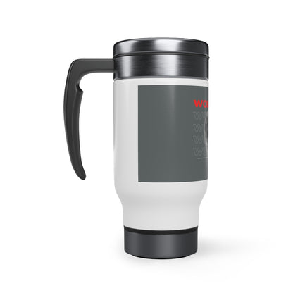 WOLFGANG Stainless Steel Travel Mug with Handle, 14oz