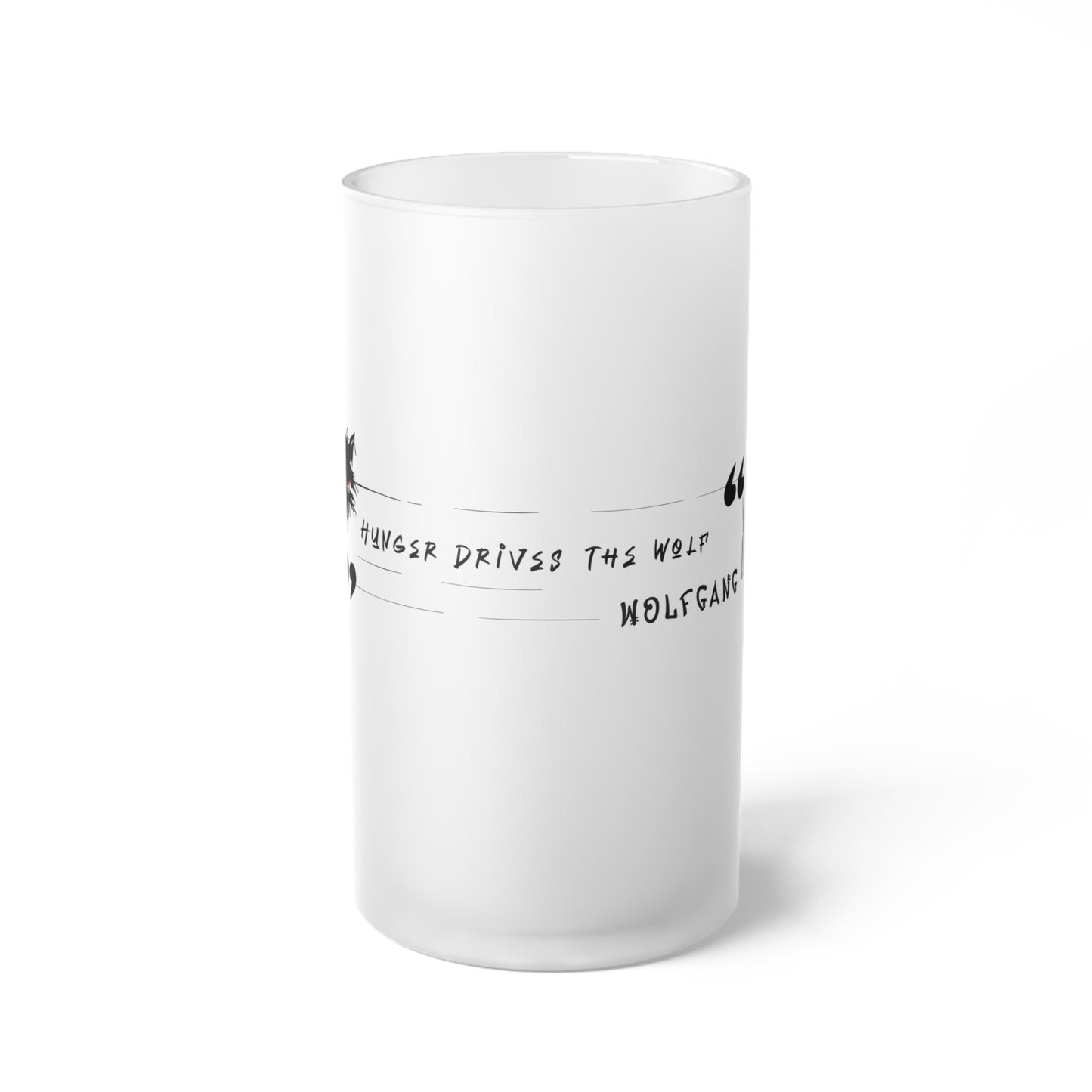 WOLFGANG Frosted Glass Beer Mug