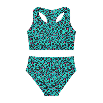 WOLFGANG Girls Two Piece Swimsuit (AOP)