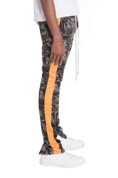 NEUTRAL BLACK CAMO TRACK PANTS