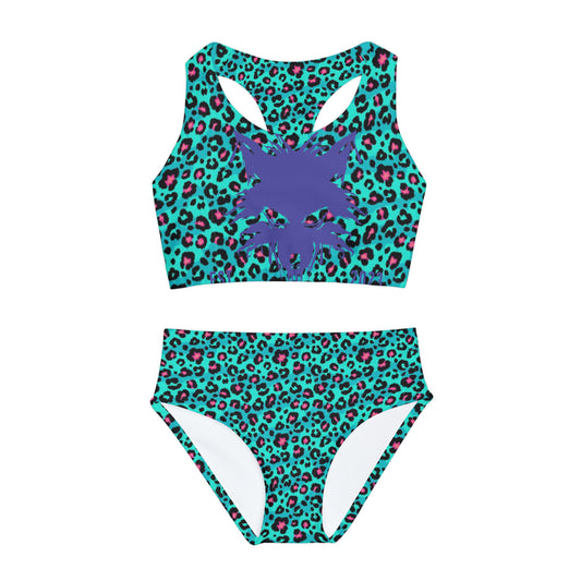 WOLFGANG Girls Two Piece Swimsuit (AOP)