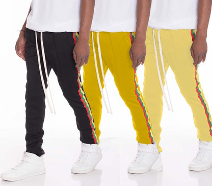 RASTA TAPED TRACK PANTS