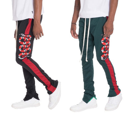 Snake Patched Track Pants