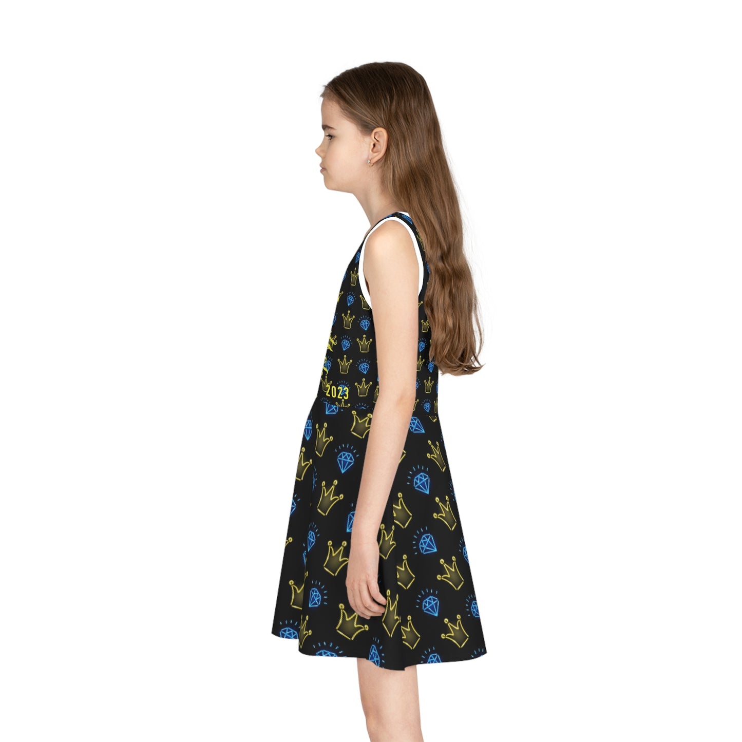 WOLFGANG Girls' Sleeveless (AOP) kids youth