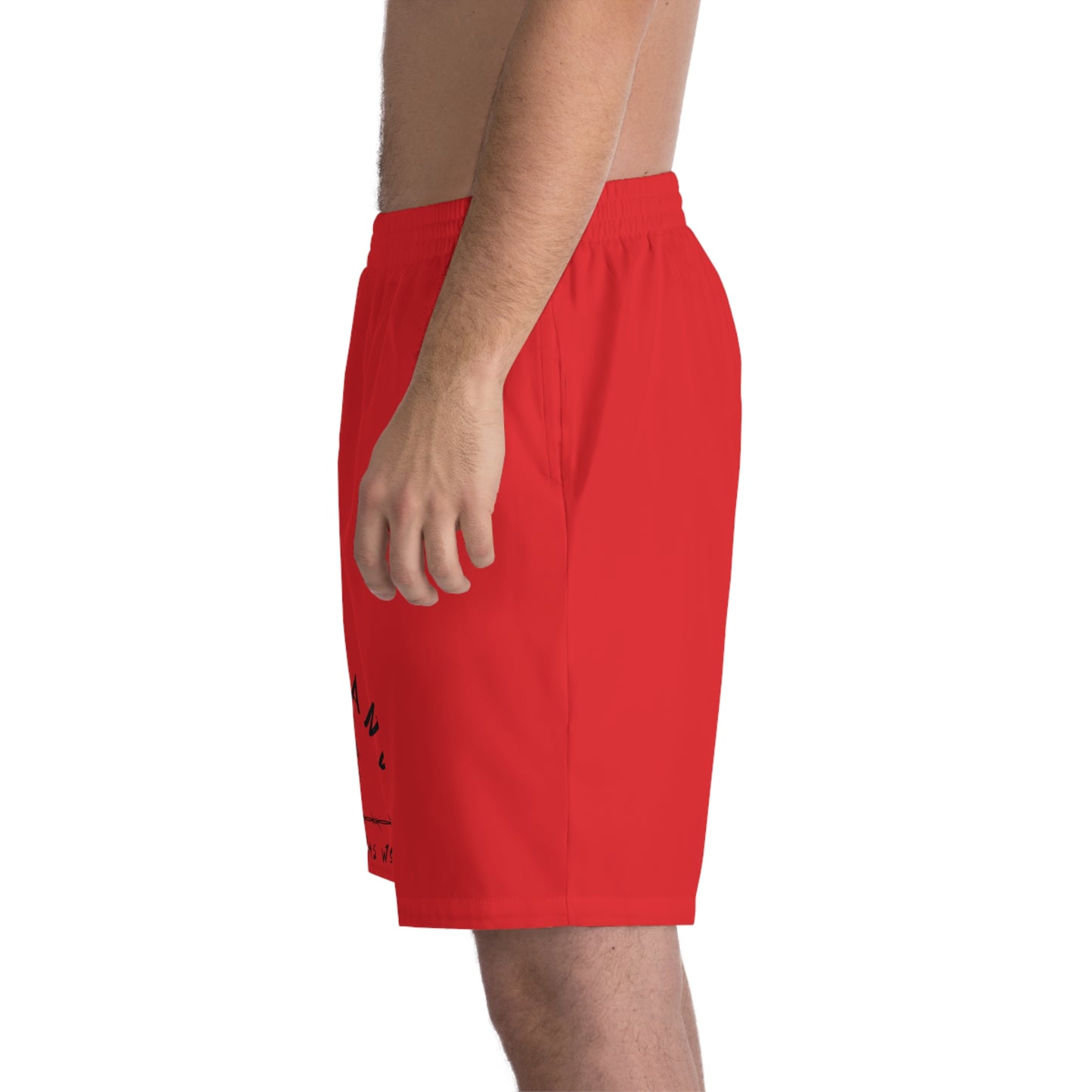 WOLFGANG Men's Elastic Beach Shorts (AOP)