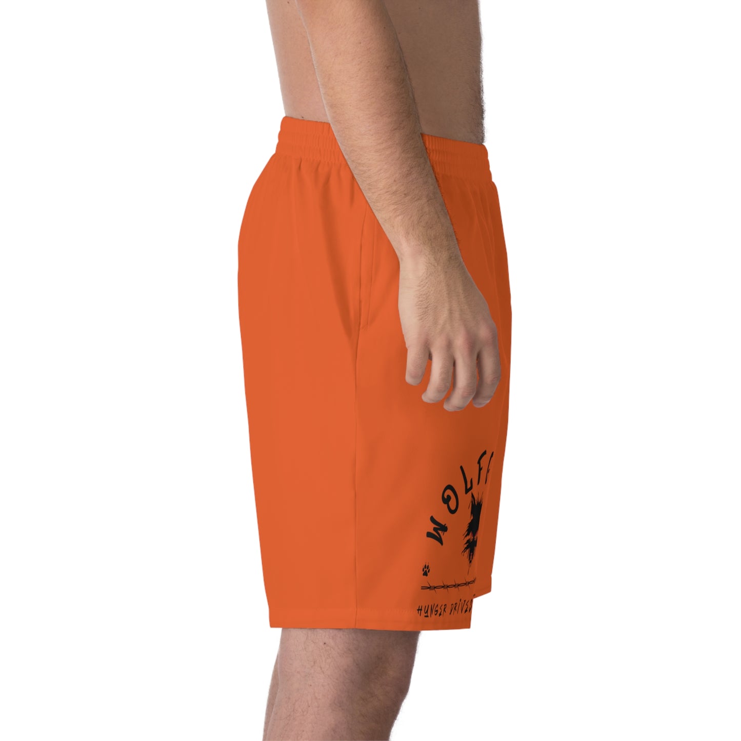 WOLFGANG Men's Elastic Beach Shorts (AOP)