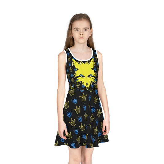 WOLFGANG Girls' Sleeveless (AOP) kids youth