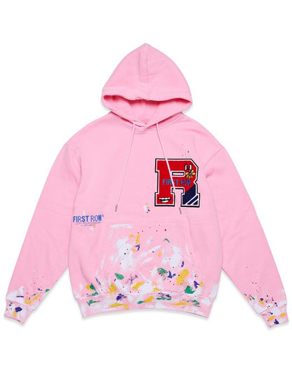 Chenille Patch & Hand Paint Hoodie