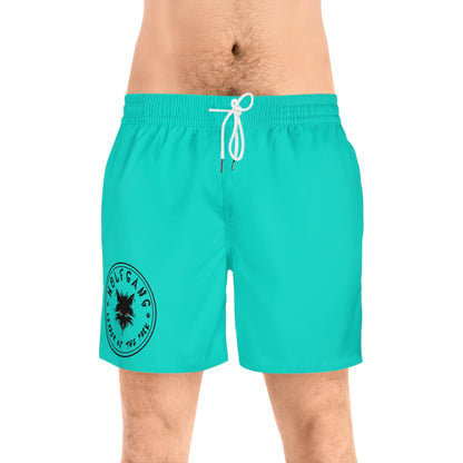 WOLFGANG Men's Mid-Length Swim Shorts (AOP)