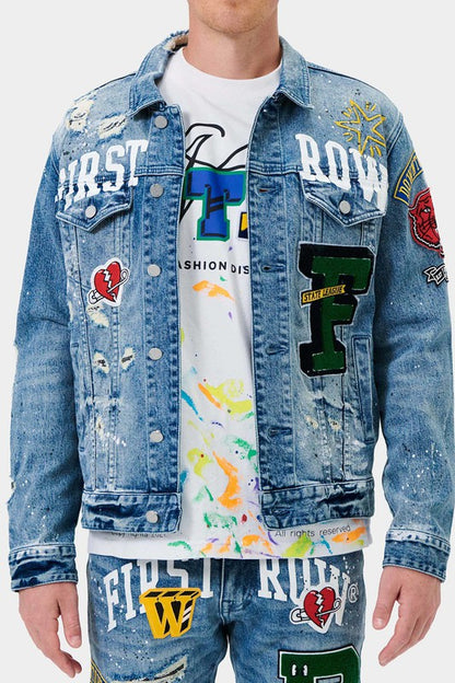 Varsity Patches Denim Jacket