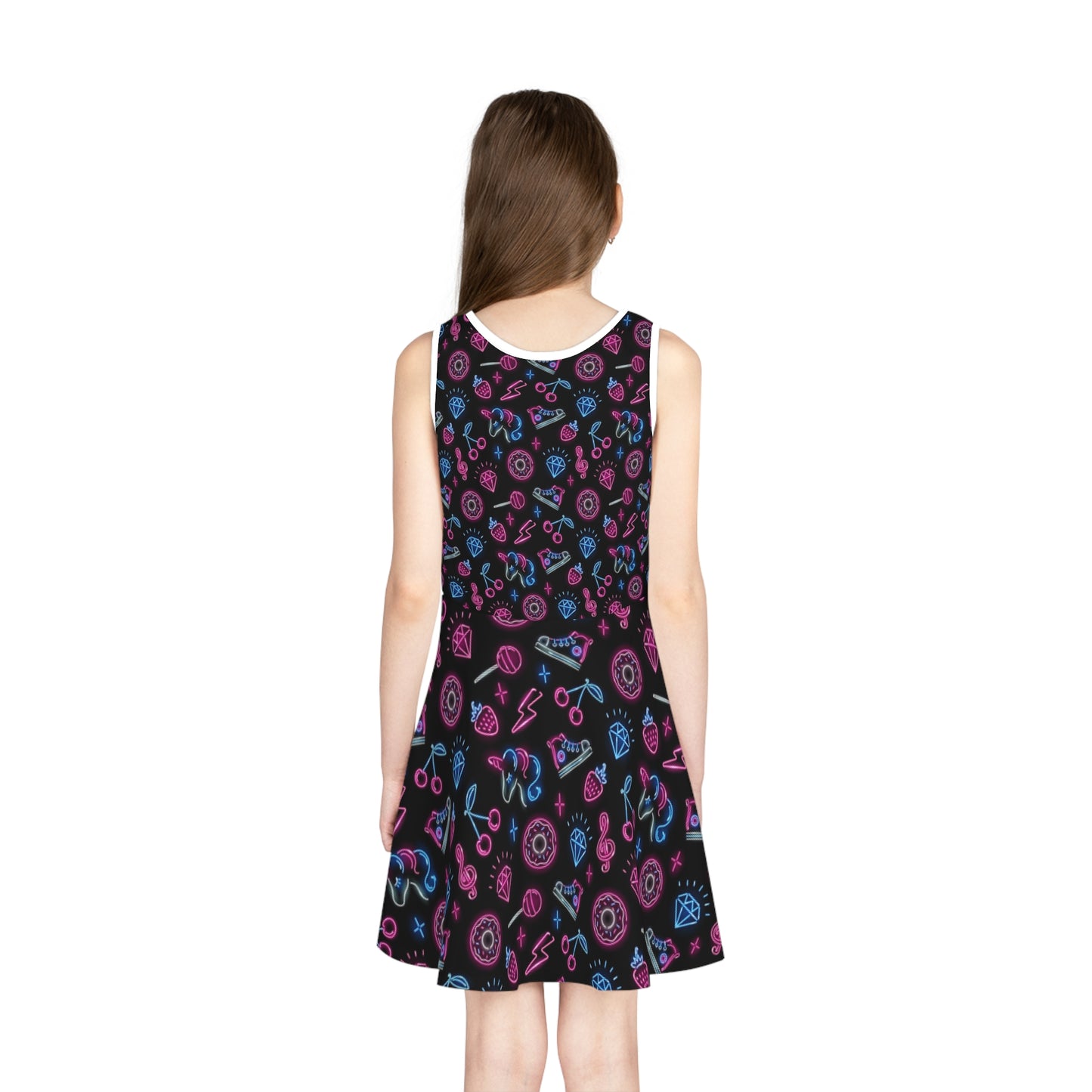 WOLFGANG Girls' Sleeveless  (AOP) kids youth