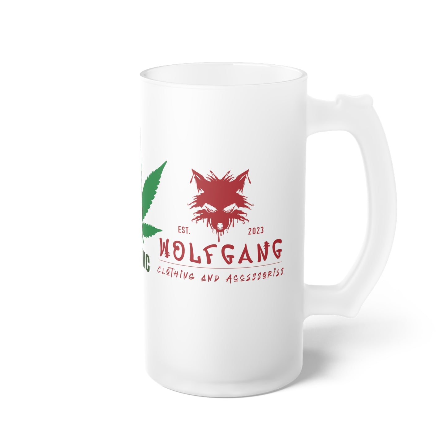 WOLFGANG Frosted Glass Beer Mug