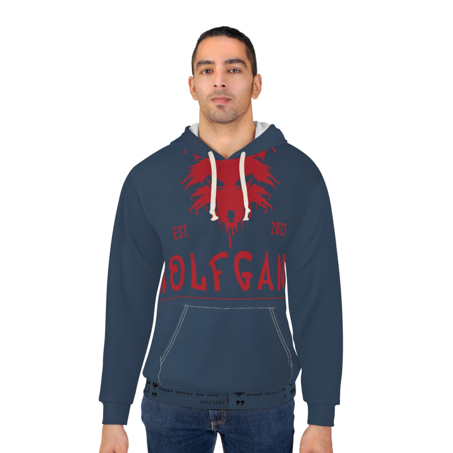 WOLFGANG Unisex Pullover Hoodie (AOP)