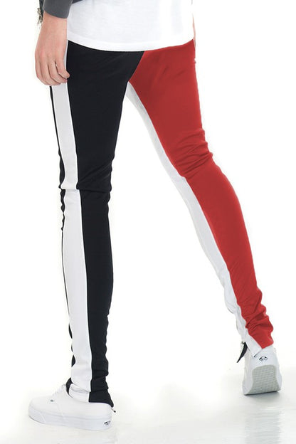 TWO TONE COLOR BLOCK TRACK PANT JOGGER