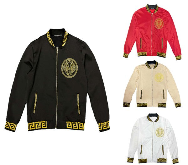 Mens Black and Gold Detail Track Suit