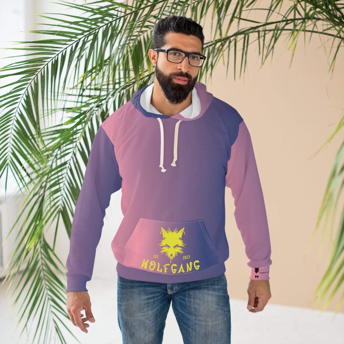 WOLFGANG Unisex Pullover Hoodie (AOP)