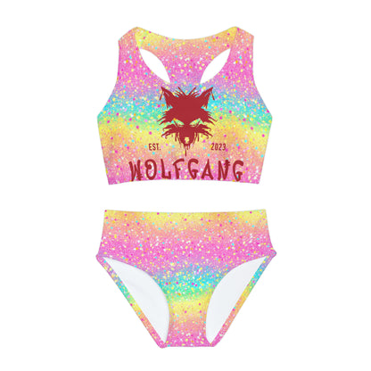 WOLFGANG Girls Two Piece Swimsuit (AOP)