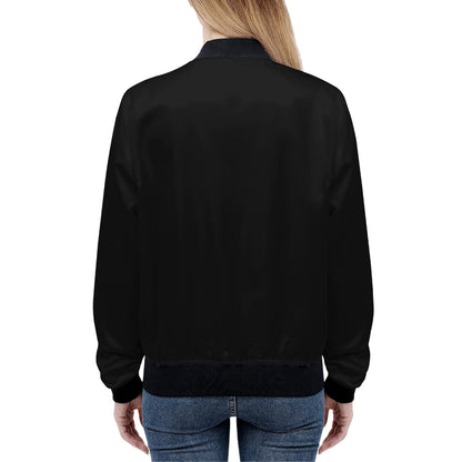 Womens Zip Up Bomber Jacket