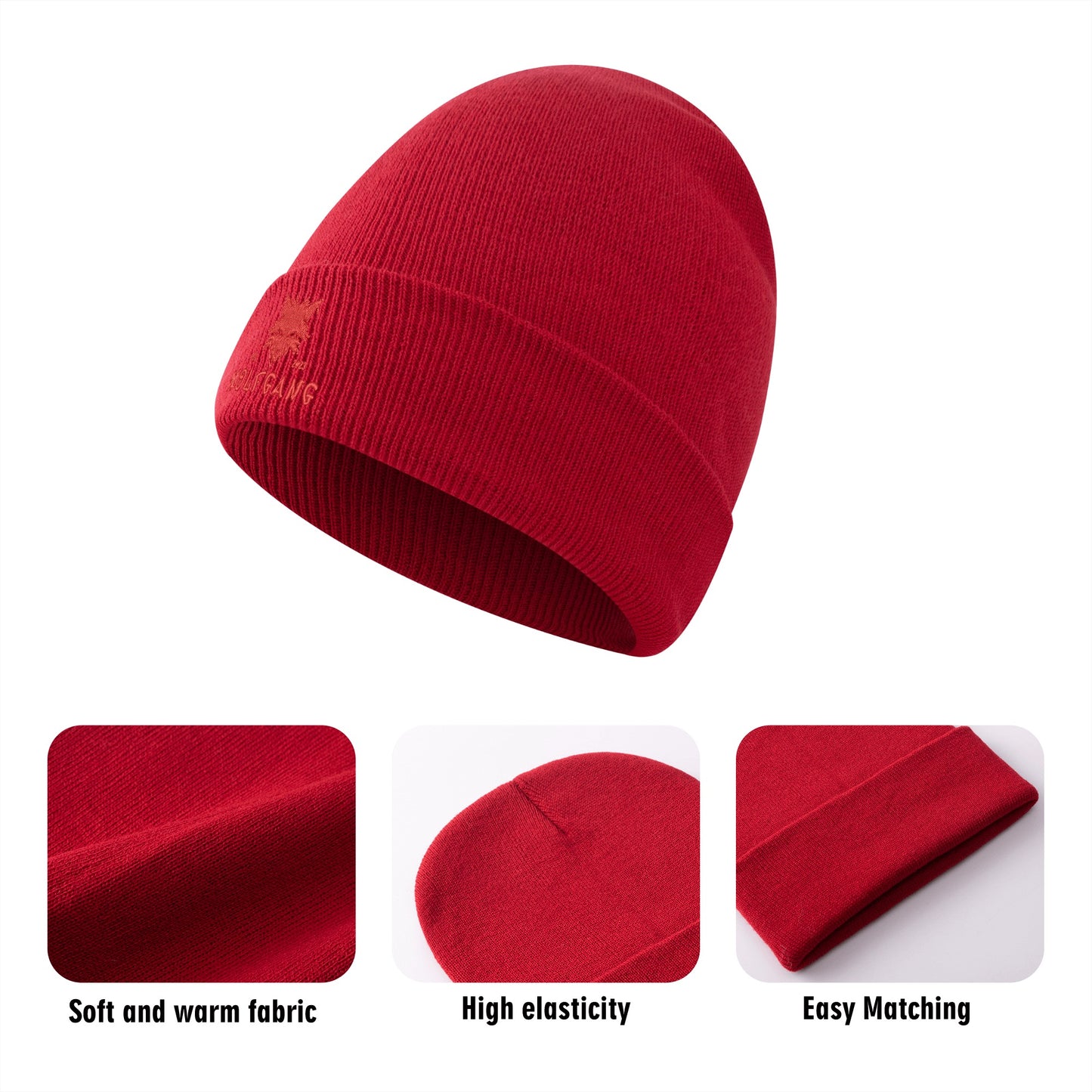 Embroidered Knitted Hats