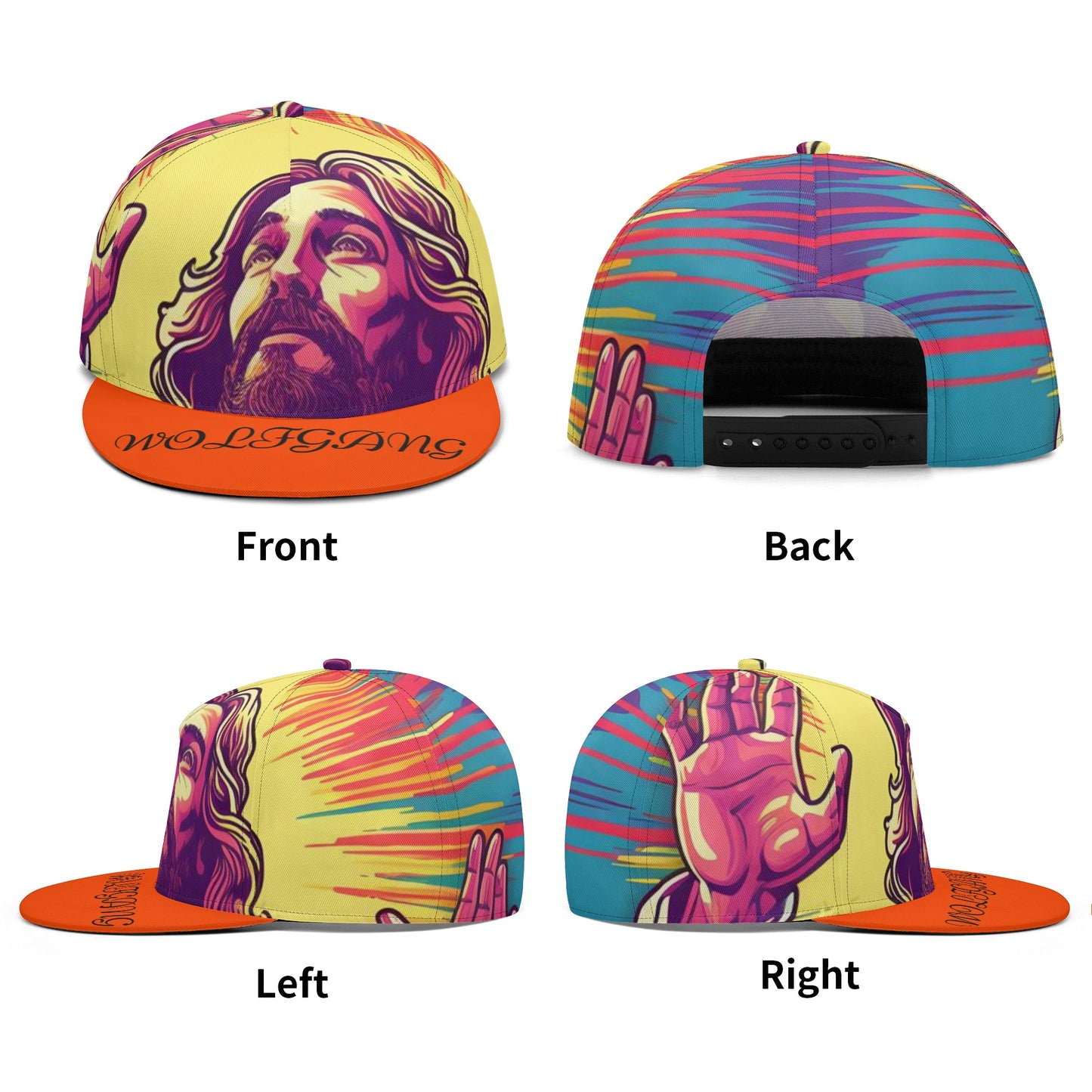 All Over Printing Hip-hop Caps