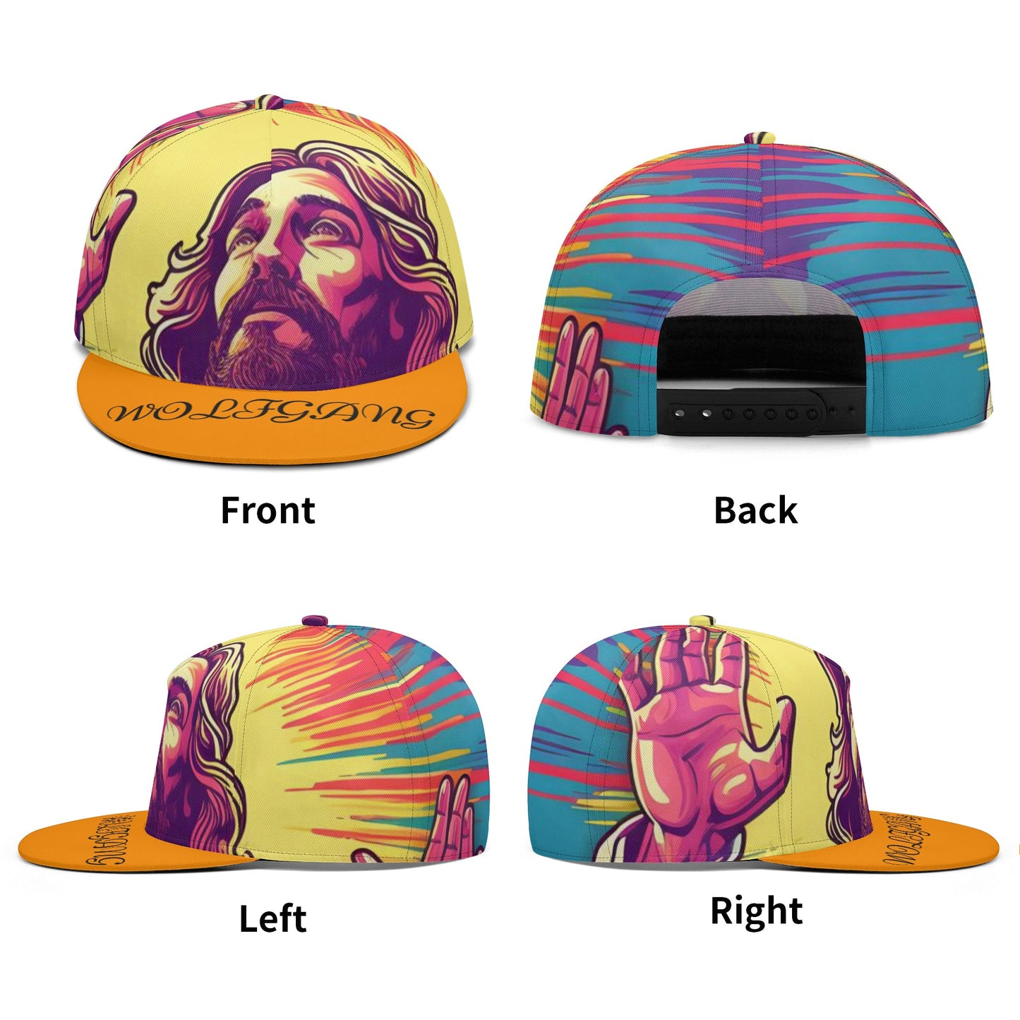 All Over Printing Hip-hop Caps