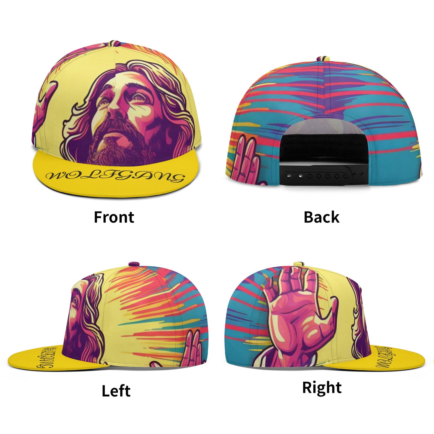 All Over Printing Hip-hop Caps