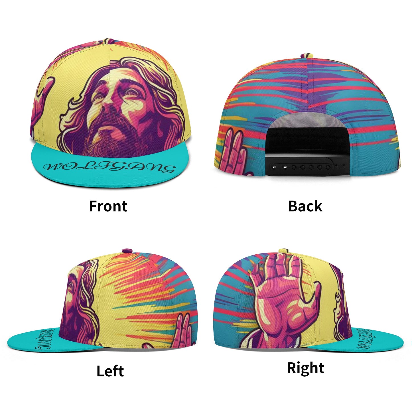 All Over Printing Hip-hop Caps